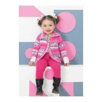 Stylecraft Childrens Jackets Wondersoft Knitting Pattern 8751 DK