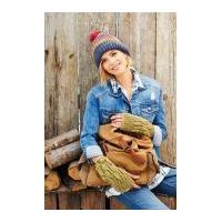 Stylecraft Ladies Hats, Mittens & Wrist Warmers Alpaca Tweed Knitting Pattern 9210 Chunky