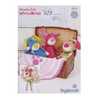 Stylecraft Puppy Toys & Paw Print Blankie Merry Go Round & Life Knitting Pattern 9215 DK