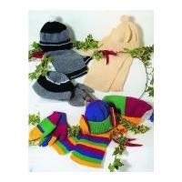 Stylecraft Childrens Hats, Scarves, Mittens & Gloves Special Knitting Pattern 4388 DK