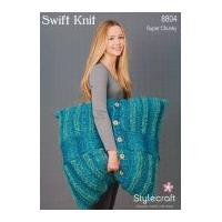 Stylecraft Home Floor Cushions Swift Knit Knitting Pattern 8804 Super Chunky