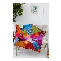 stylecraft home chevron flower throw special with wool crochet pattern ...