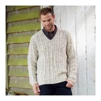 Stylecraft Mens Sweater & Cardigan Special With Wool Knitting Pattern 9341 Aran