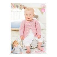 stylecraft baby cardigan sweater lullaby knitting pattern 9173 dk