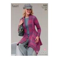 Stylecraft Ladies Cardigan Knitting Pattern 8485 DK