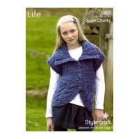 Stylecraft Girls Cardigan Knitting Pattern 8456 Chunky