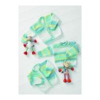 Stylecraft Baby Sweater & Cardigans Merry Go Round Knitting Pattern 8610 DK