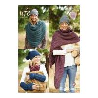 Stylecraft Ladies Wraps & Accessories Life Knitting Pattern 9126 Super Chunky