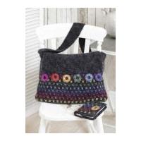 Stylecraft Ladies Messenger Bag & Notebook Cover Crochet Pattern 9125 Lace