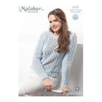 Stylecraft Ladies Sweater & Cardigan Malabar Knitting Pattern 9142 Aran