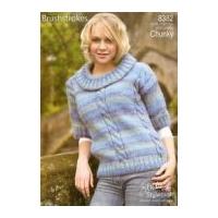 stylecraft ladies sweater knitting pattern 8382 chunky