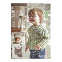 Stylecraft Baby & Childrens Sweater, Hat & Booties Lullaby Prints Knitting Pattern 9280 DK