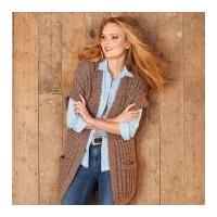Stylecraft Ladies Jacket & Waistcoat Alpaca Tweed Knitting Pattern 9321 Chunky