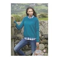 Stylecraft Ladies Sweater Special Knitting Pattern 9074 Aran