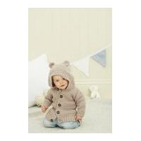 stylecraft baby childrens hoodie jacket lullaby knitting pattern 8912  ...