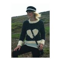 Stylecraft Ladies Sweater Astrakhan Knitting Pattern 8645 Super Chunky