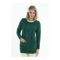 Stylecraft Ladies Sweater Trendsetter Knitting Pattern 8641 Chunky
