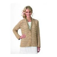 Stylecraft Ladies Cardigan Classique Cotton Crochet Pattern 8601 DK