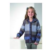 stylecraft childrens sweater hooded cardigan vision knitting pattern 8 ...