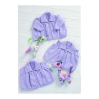 Stylecraft Baby Cardigans & Waistcoat Wondersoft Knitting Pattern 8573 DK