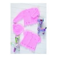 Stylecraft Baby Cardigans & Hat Crochet Pattern 8571 4 Ply