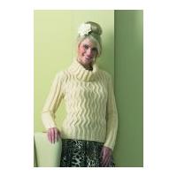 stylecraft ladies sweater luxury wool rich knitting pattern 8558 dk