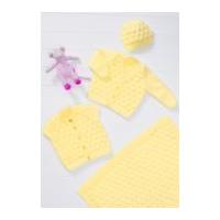 Stylecraft Baby Cardigans, Blanket & Hat Wondersoft Knitting Pattern 8531 DK