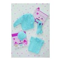 stylecraft baby sweater slipover hat scarf special knitting pattern 84 ...