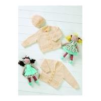 Stylecraft Baby Cardigans & Hat Wondersoft Knitting Pattern 8483 3 Ply