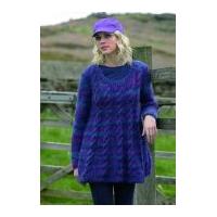 Stylecraft Ladies Sweater Brushstrokes Knitting Pattern 8458 Chunky