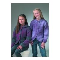 Stylecraft Childrens Jackets Phases Knitting Pattern 8445 Chunky