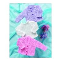 Stylecraft Baby Cardigans & Sweater Wondersoft Knitting Pattern 8039 4 Ply