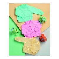 Stylecraft Baby Cardigans & Sweater Wondersoft Knitting Pattern 8009 DK