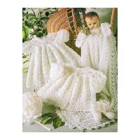 stylecraft baby layette set wondersoft knitting pattern 4165 3 ply