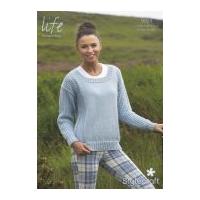 Stylecraft Ladies Sweater Life Knitting Pattern 9024 DK