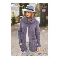 stylecraft ladies cardigans snood alpaca tweed knitting pattern 9014 d ...