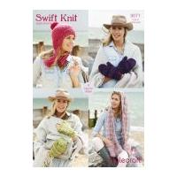 Stylecraft Ladies Accessories Swift Knit Knitting Pattern 9071 Super Chunky