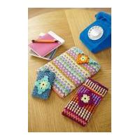 Stylecraft Ladies Accessory Tech Covers Classique Cotton Crochet Pattern 8850 DK