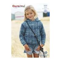 Stylecraft Childrens Cable Sweater & Hoodie Carnival Knitting Pattern 9084 Chunky