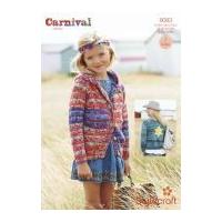 Stylecraft Childrens & Ladies Jacket & Hoodie Carnival Knitting Pattern 9083 Chunky