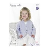 Stylecraft Childrens Cardigans Wondersoft Knitting Pattern 8893 DK