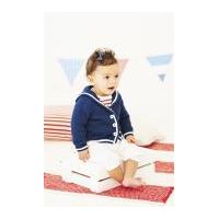 Stylecraft Baby & Childrens Sailor Jacket Wondersoft Knitting Pattern 8938 DK