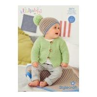 Stylecraft Baby & Childrens Cardigan, Blanket & Hat Lullaby Knitting Pattern 8974 DK