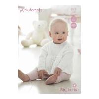 Stylecraft Baby Sweater, Cardigan & Beret Special Knitting Pattern 8975 4 Ply