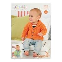 stylecraft baby childrens cardigans lullaby knitting pattern 8979 dk