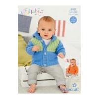 stylecraft baby childrens jackets lullaby knitting pattern 8981 dk