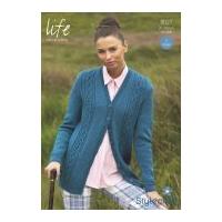 stylecraft ladies cardigan waistcoat life knitting pattern 9027 dk