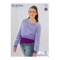 Stylecraft Teenagers Sweater Eskimo Knitting Pattern 8887 DK