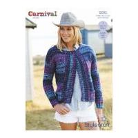 Stylecraft Ladies Jackets Carnival Knitting Pattern 9085 Chunky