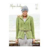 Stylecraft Ladies Cardigan Alpaca Knitting Pattern 9112 Chunky